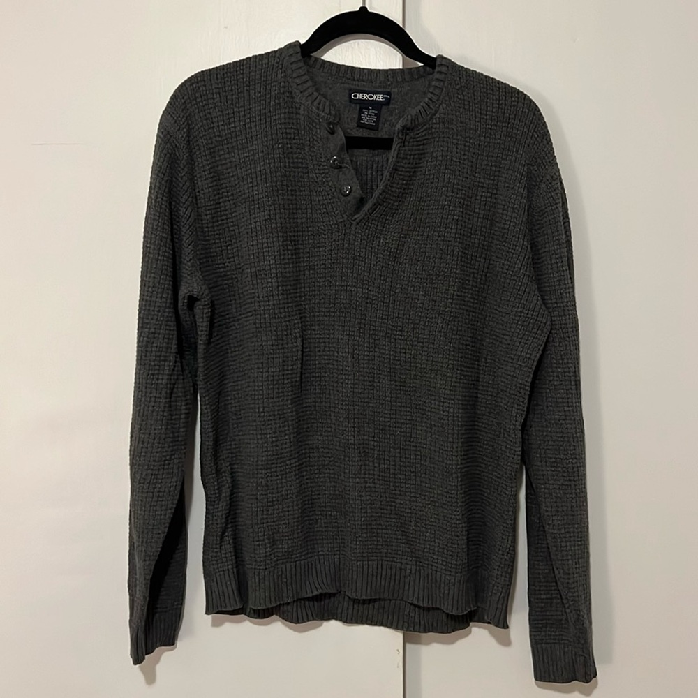 100% Cotton Unisex Cherokee Waffle Knit Sweater